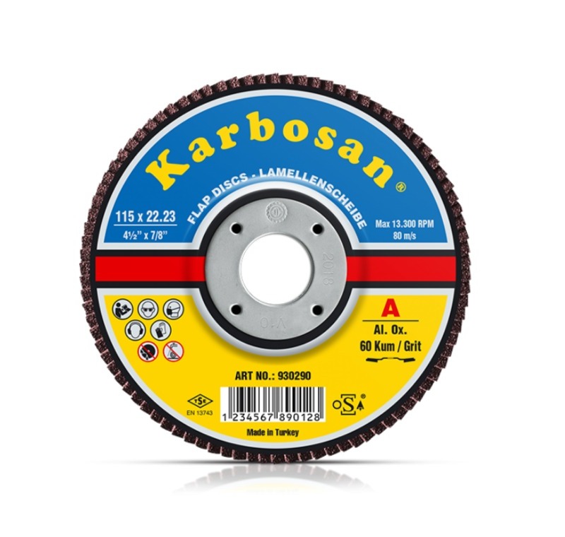 Aluminum Oxide Flap Discs Conical 180x22.23 80