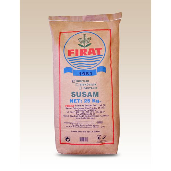 25 kg. Kraft Torba Kavrulmuş Susam