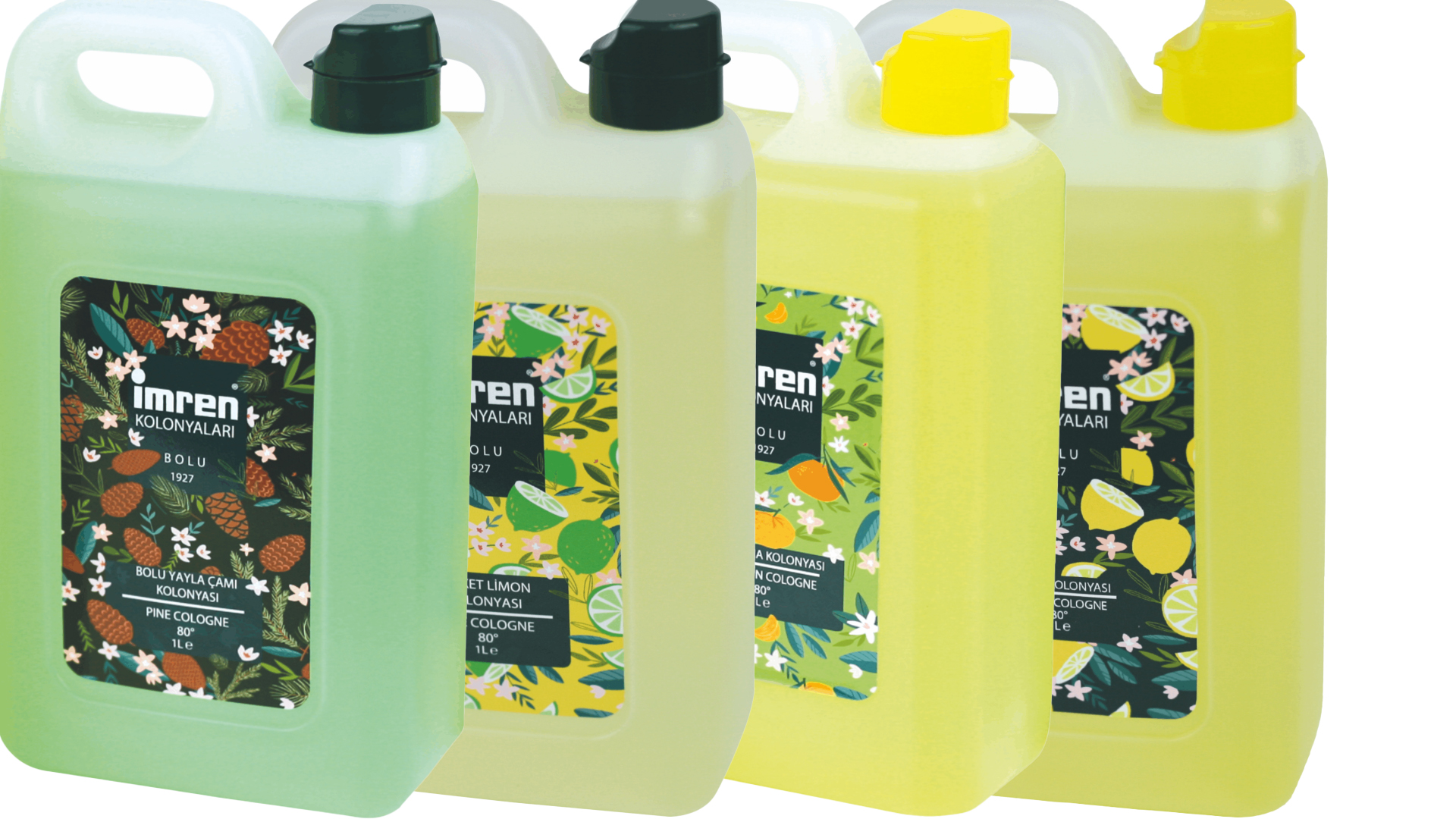 İmren Kolonyaları 80° Kolonya 1 lt Yedek Bidon