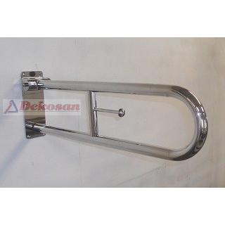 Articulated (Foldable) Grab Bar with Toilet Paper Holder