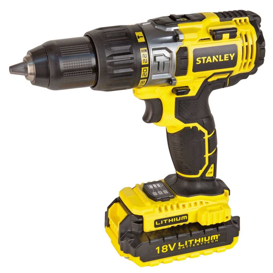 Stanley STDC18LHBK Darbeli Şarjlı Matkap