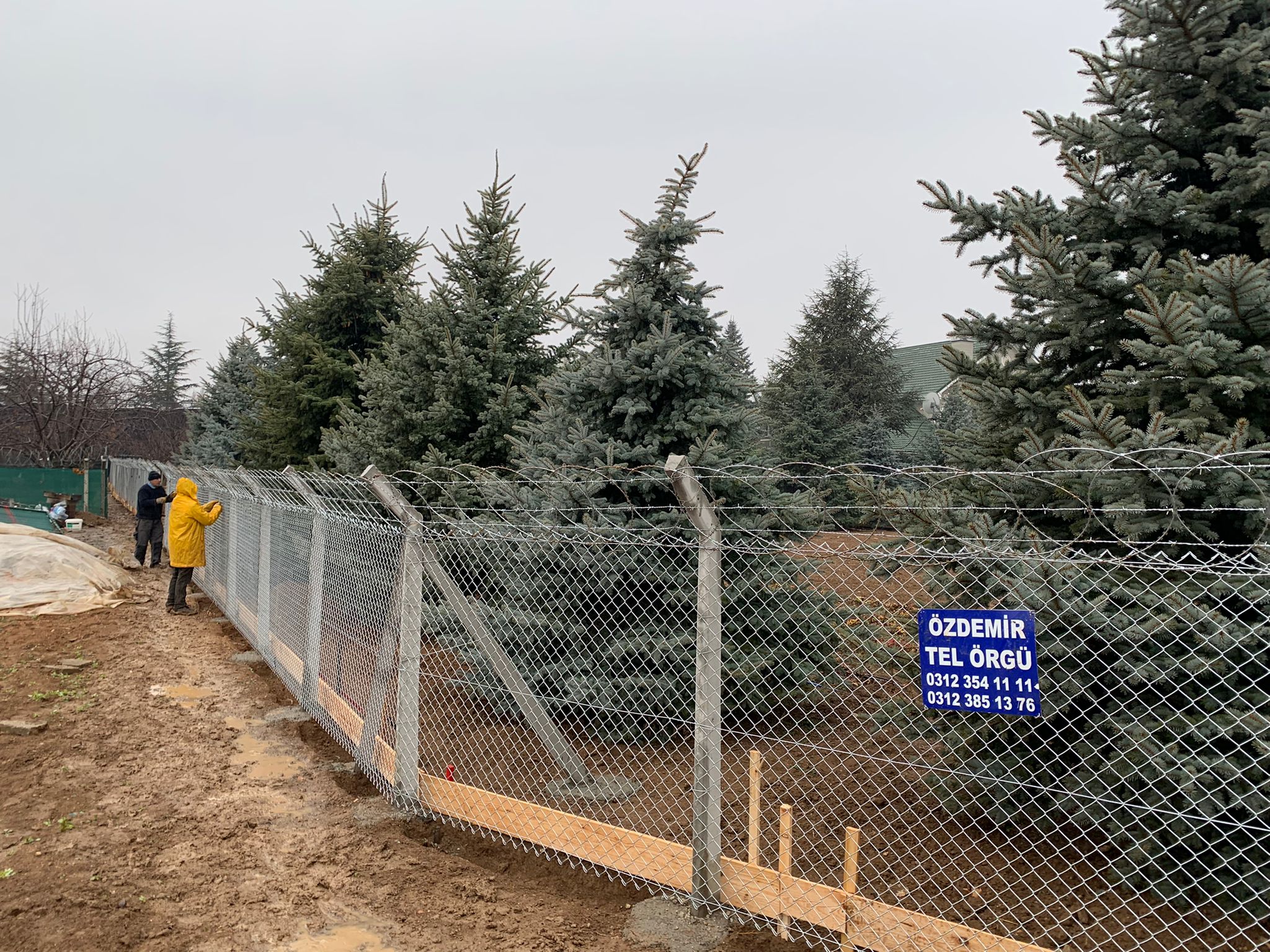 Bahçeler İçin Kafes Görünümlü Tel Örgü