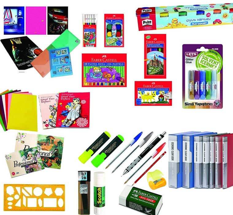 Okul kırtasiye Malzemeleri