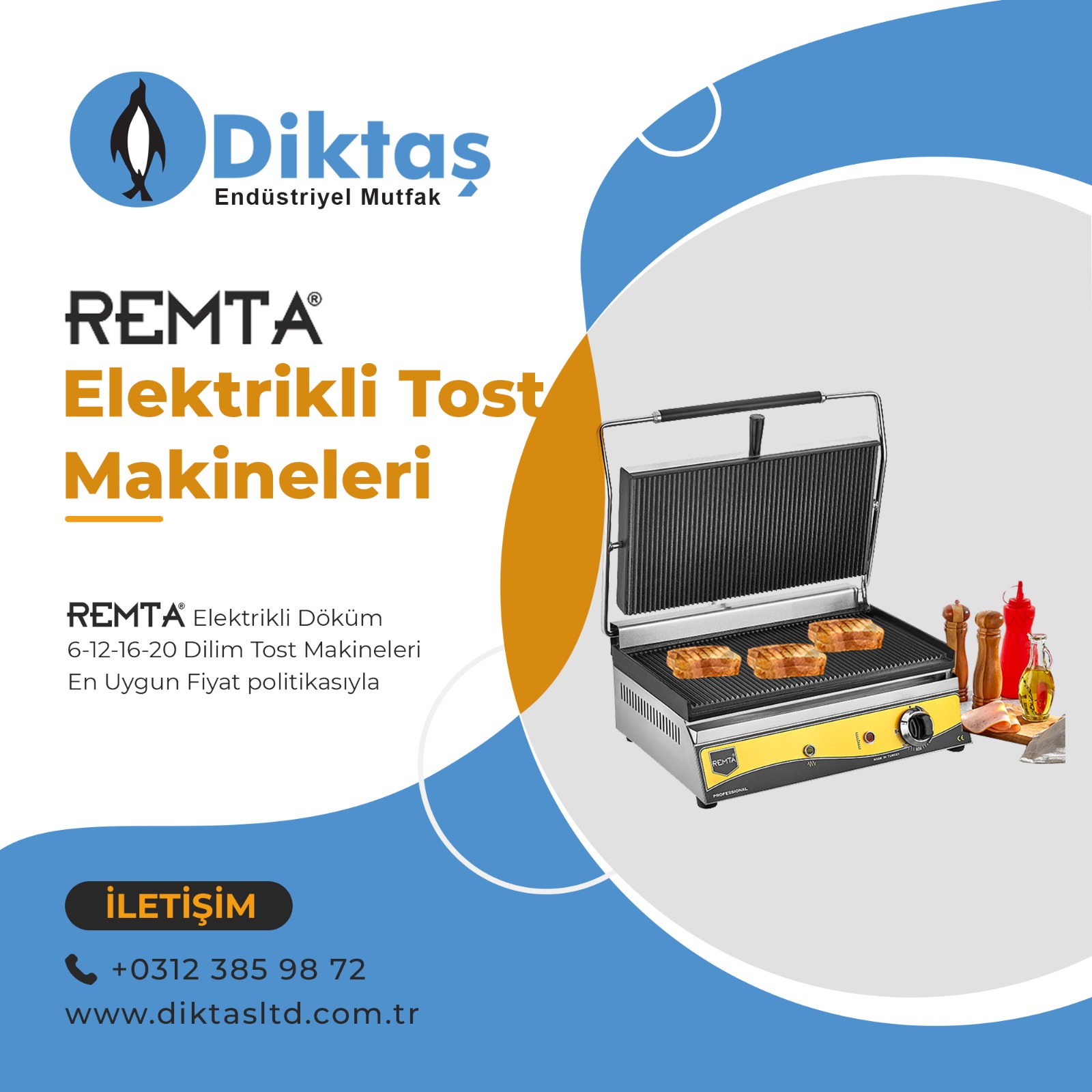 Ankara Endüstriyel Tost Makinası Fiyatları ve Modelleri