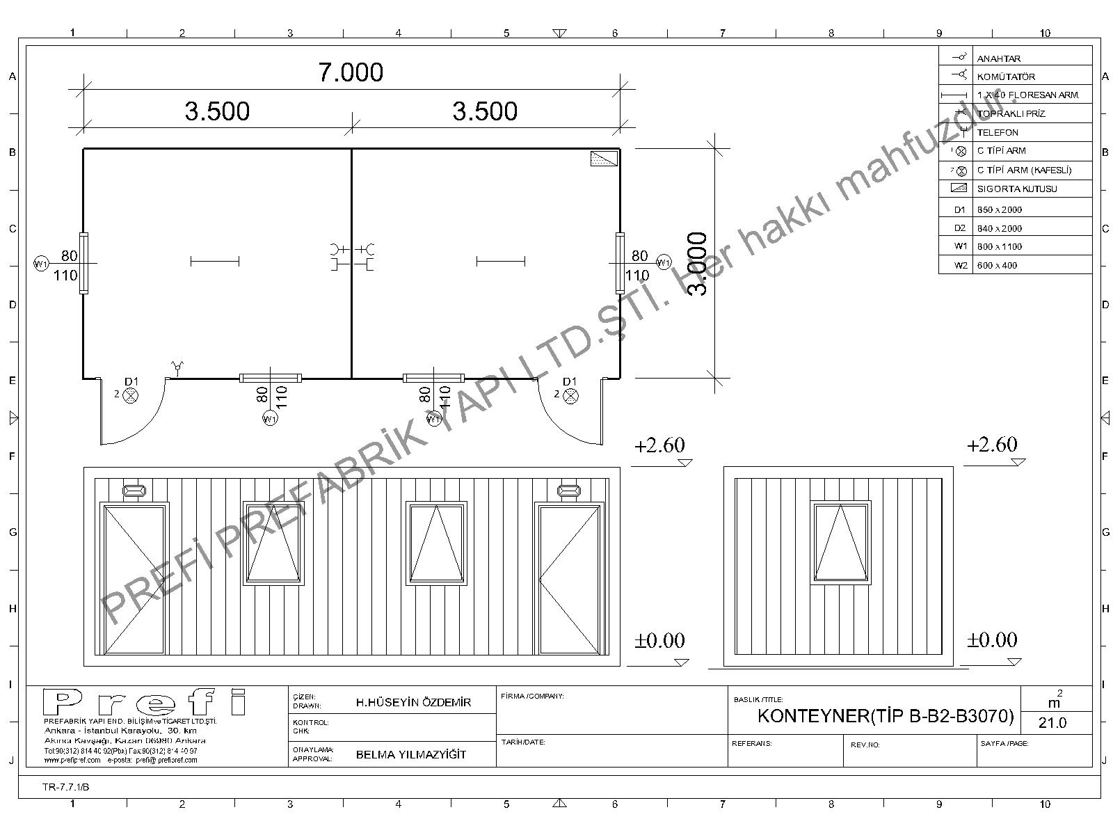 Konteyner Ofis Tip B