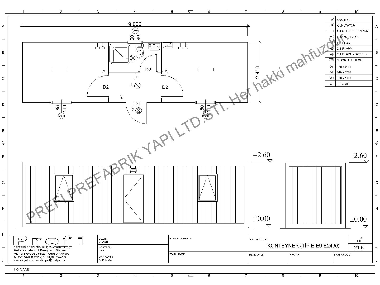 Konteyner Ofis Tip E