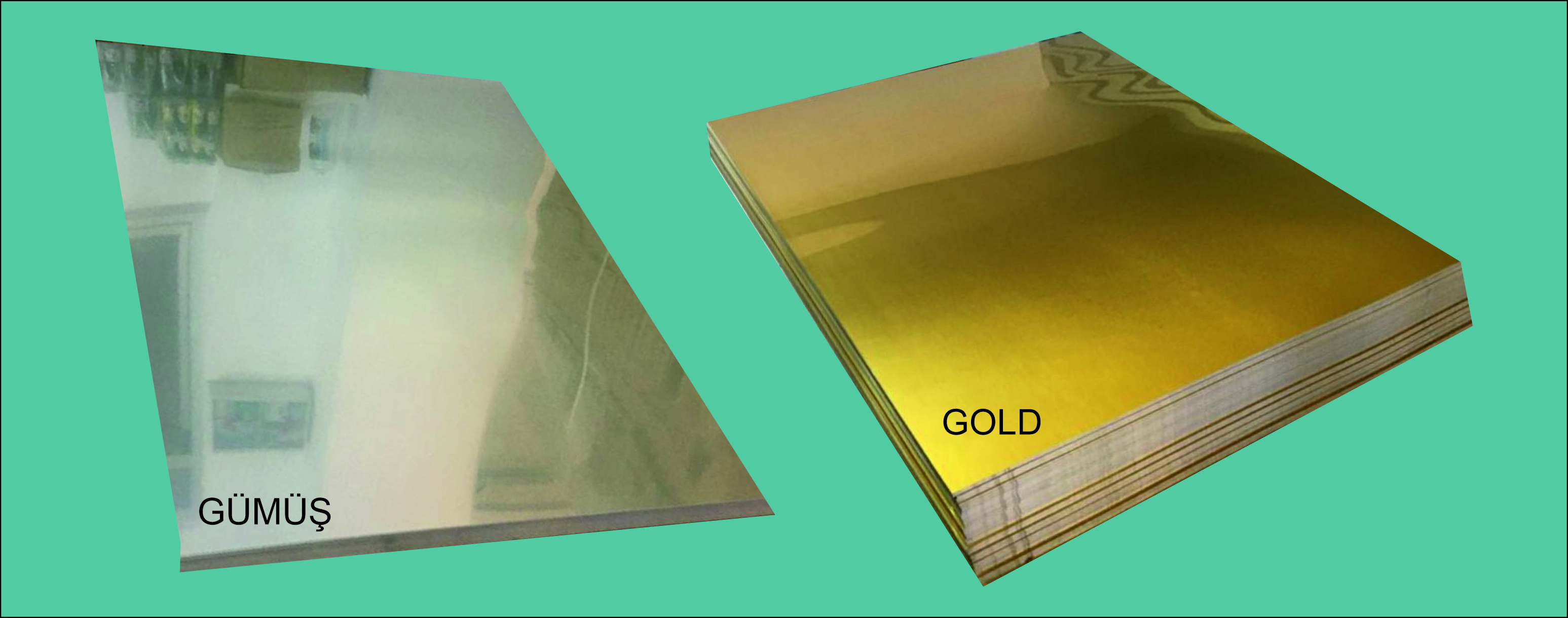 PARLAK AYNALI ALÜMİNYUM LEVHA