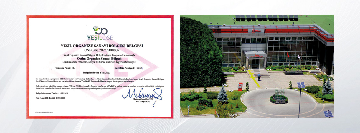 OSTİM OSB, Gümüş Seviye’de “Yeşil OSB” Oldu