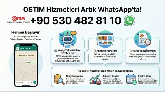 OSTİM Hizmetleri Artık WhatsApp’ta