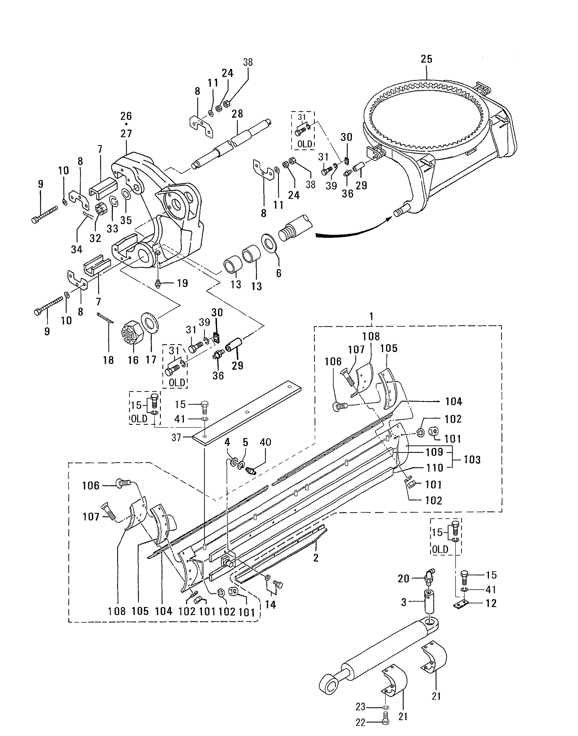 60581-00800 & 6058100800 SHAFT HIDROMEK GRADER