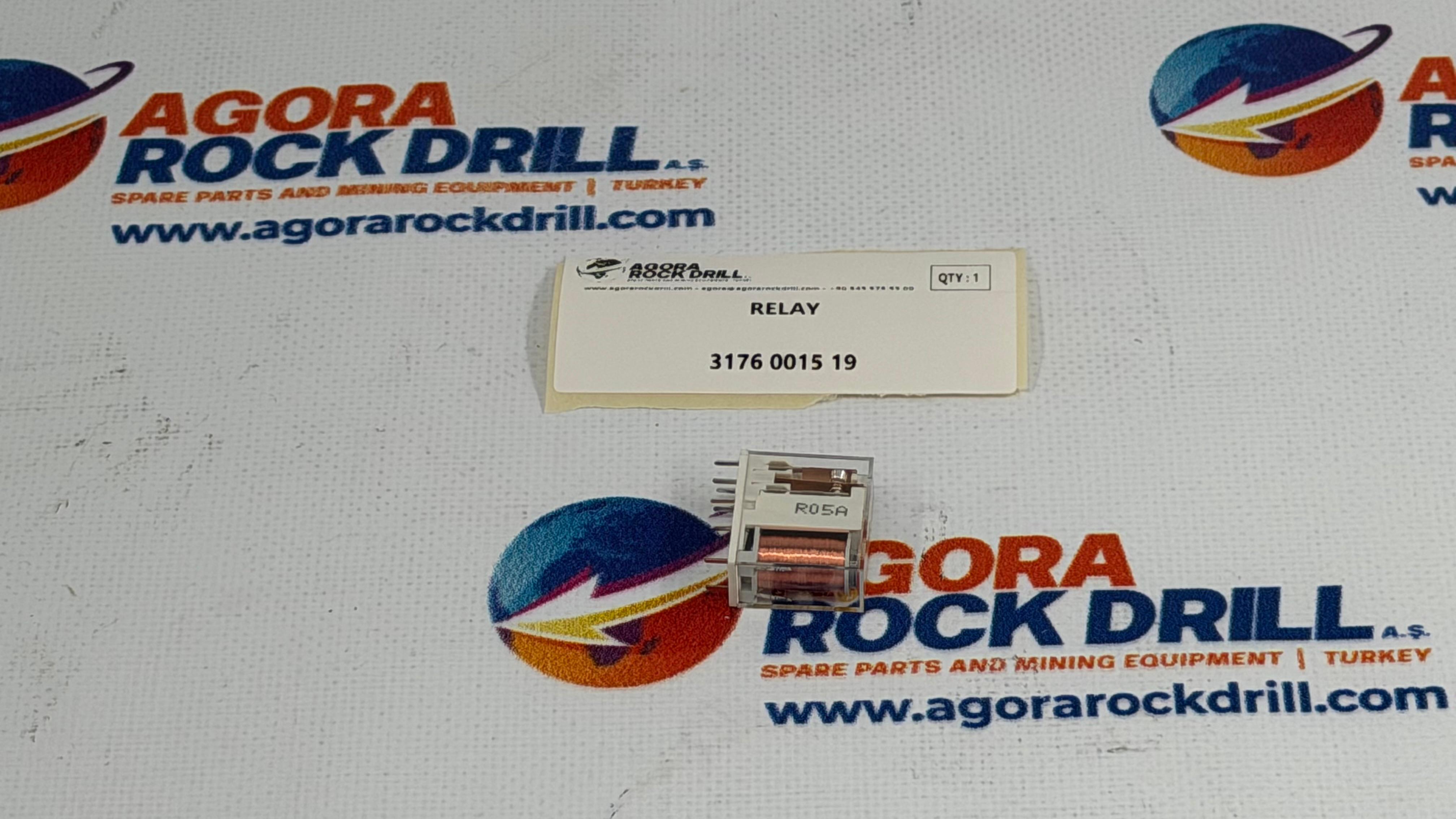 Epiroc - Atlas Copco - Relay - 3176 0015 19 - 3176001519 - 3176-0015-19 