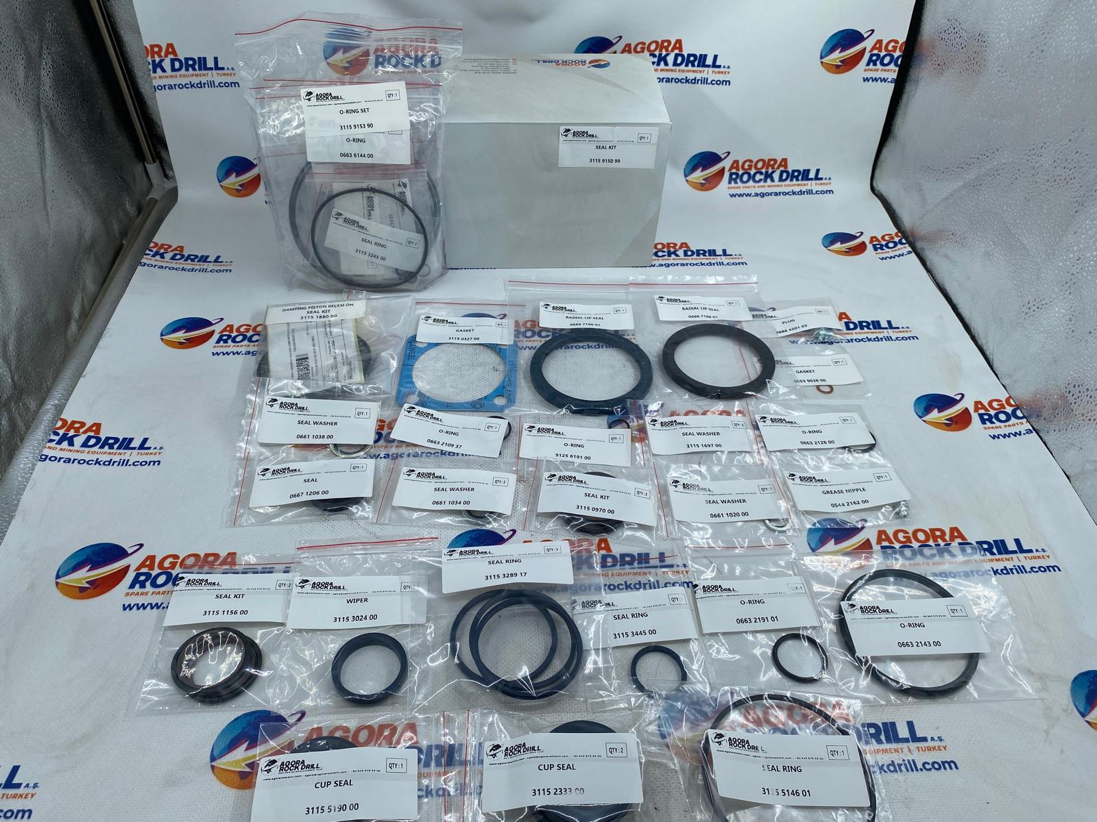 Epiroc - Atlas Copco - Seal Kit - 3115 9150 99 - 3115915099 - 3115-9150-99