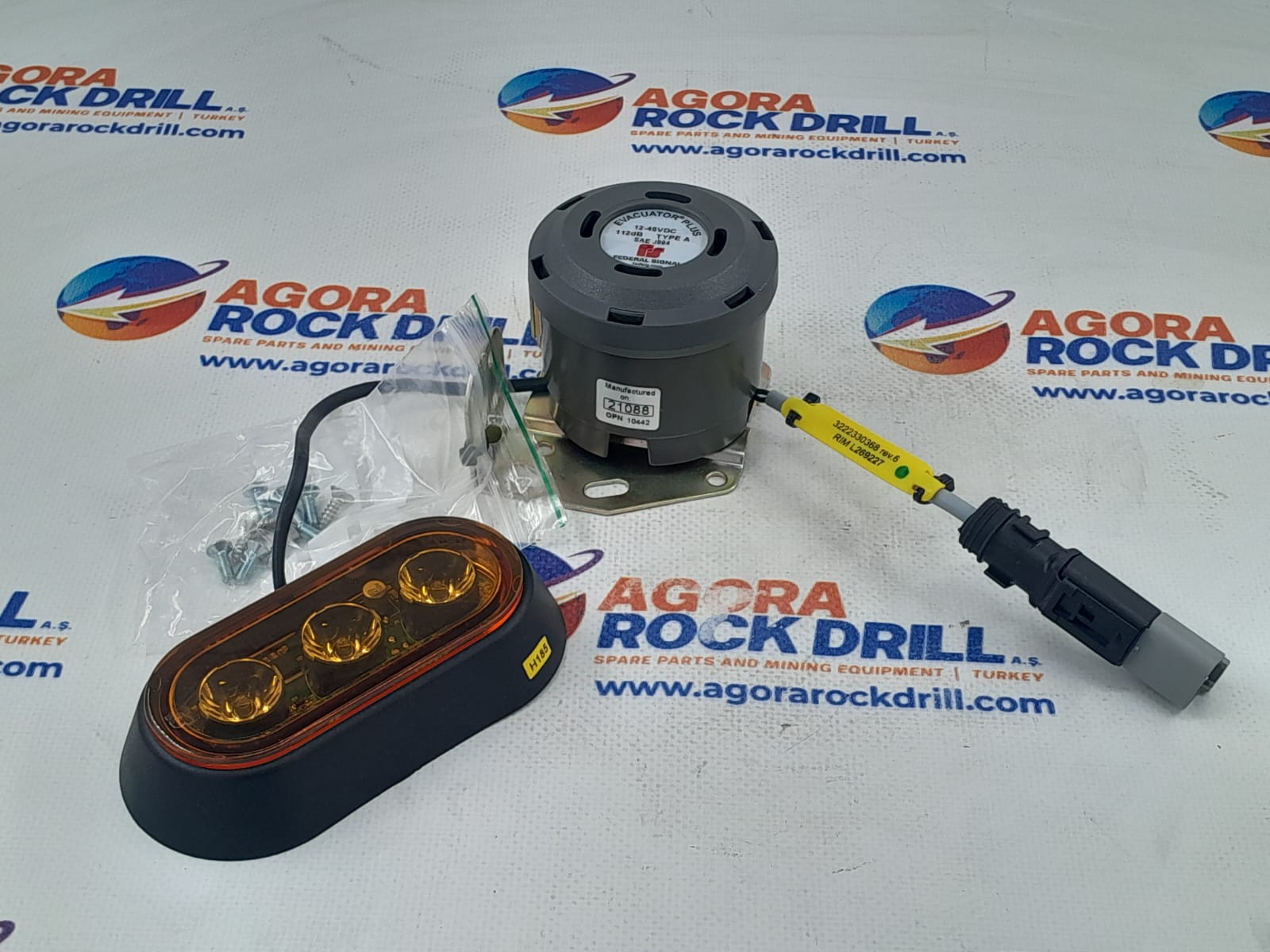 Epiroc - Atlas Copco - Warning Sign - 3222 3303 68 - 3222330368 - 3222-3303-68 