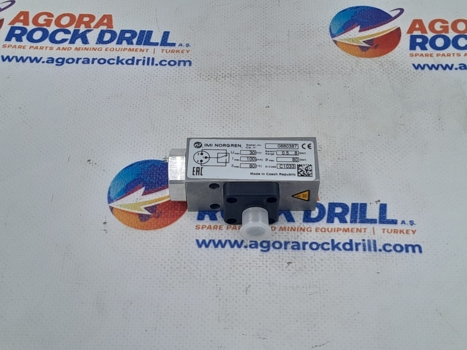 Epiroc - Atlas Copco - Pressure Switch - 3222 3292 88 - 3222329288 - 3222-3292-88 