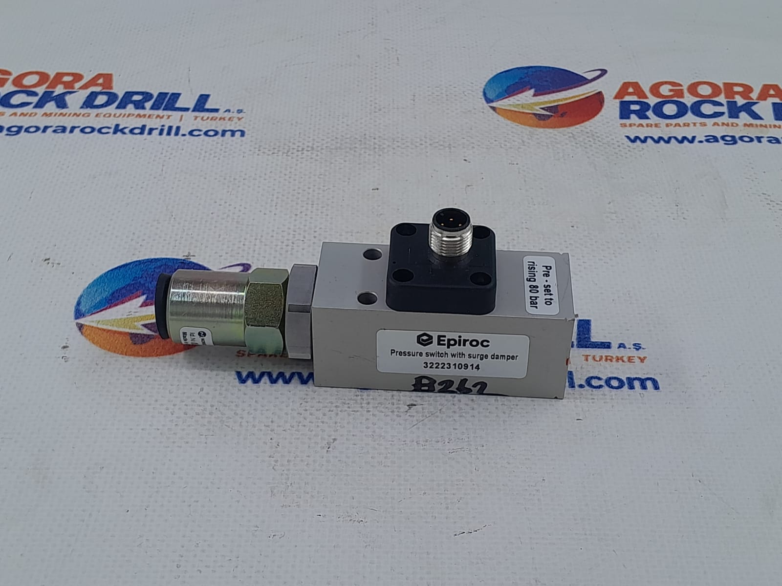 Epiroc - Atlas Copco - Pressure Switch - 3222 3109 14 - 3222310914 - 3222-3109-14 