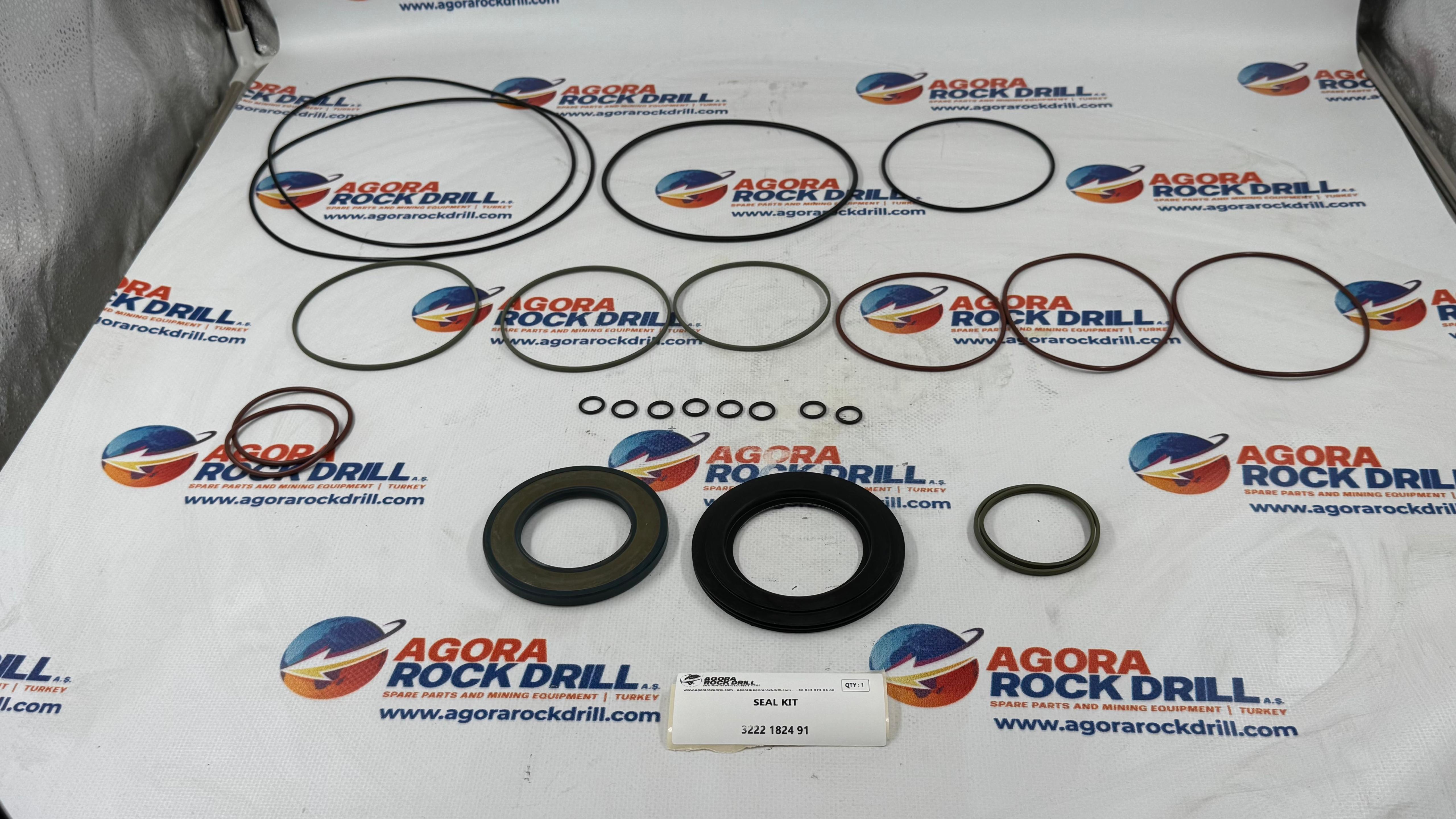 Epiroc - Atlas Copco - Seal Kit - 3222 1824 91 - 3222182491 - 3222-1824-91