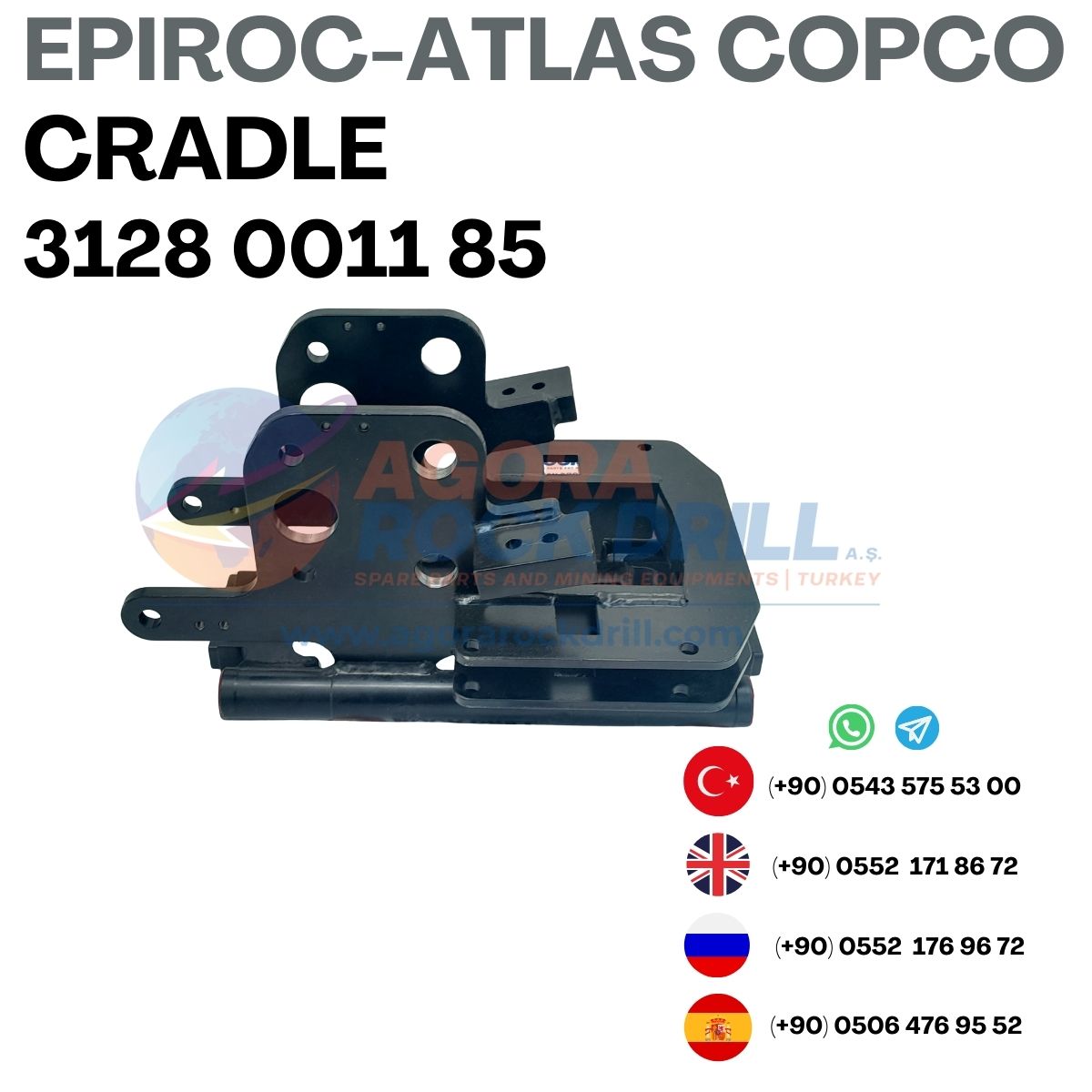 Epiroc - Atlas Copco - Cradle - 3128 0011 85 - 3128001185 - 3128-0011-85