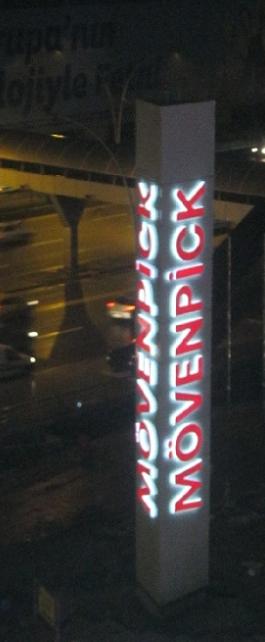 Illuminated Aluminum Pylon Sign