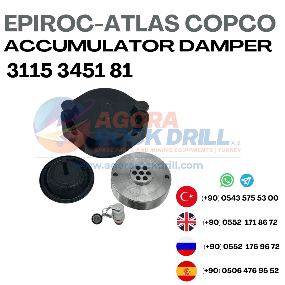 Epiroc - Atlas Copco - Accumulator Damper - 3115 3451 81 - 3115345181 - 3115-3451-81 