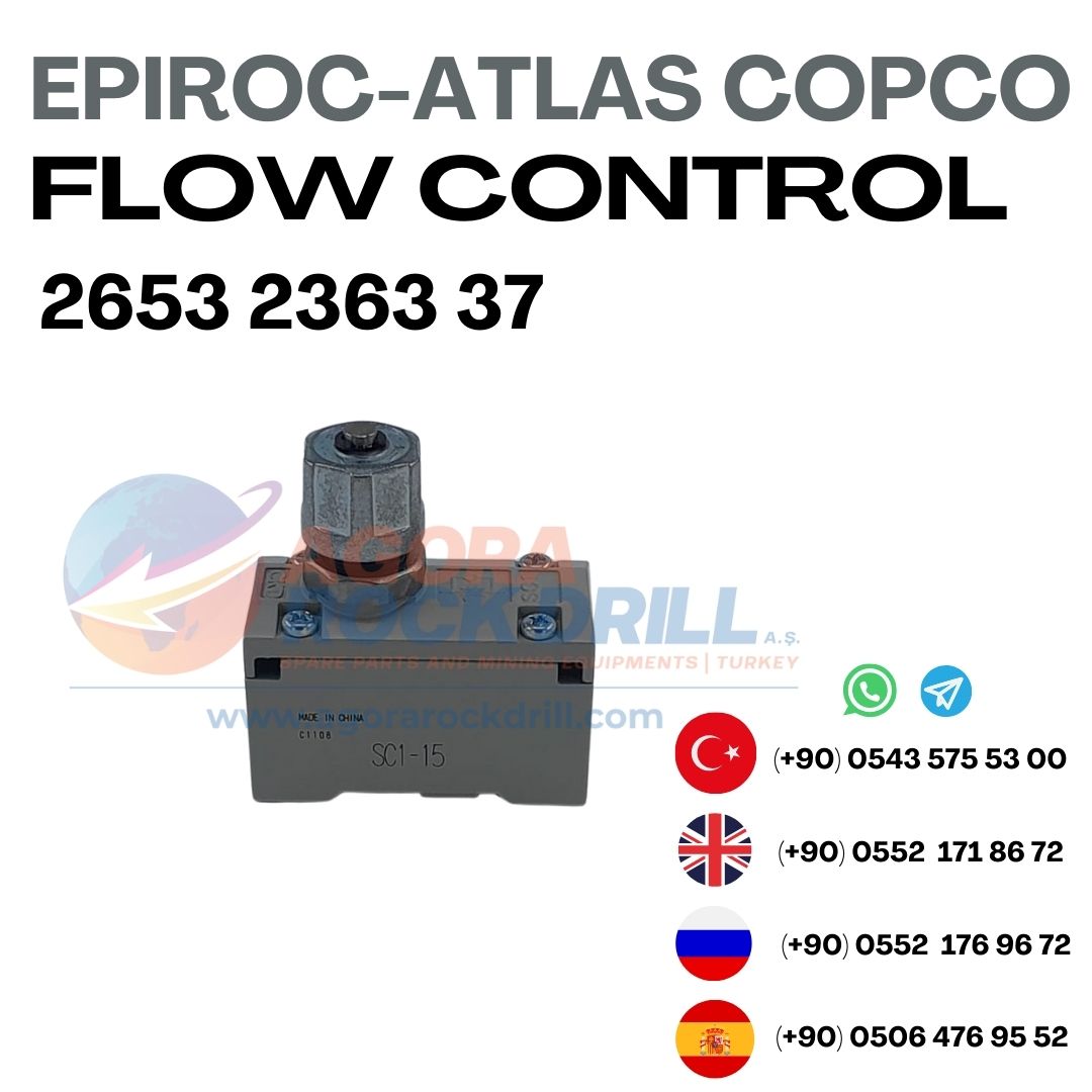 Epiroc - Atlas Copco - Flow Control Valve - 2653 2363 37 - 2653236337 - 2653-2363-37 