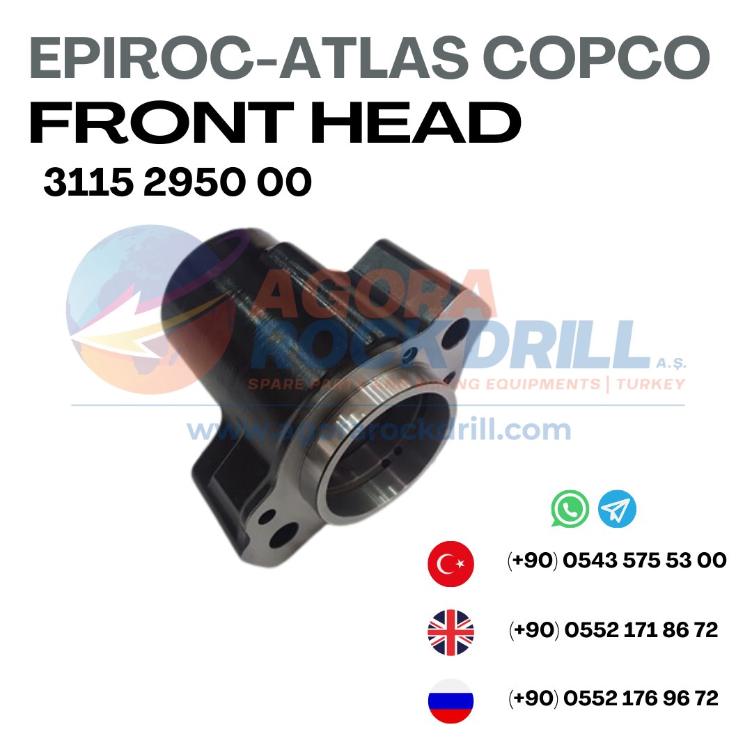 Epiroc - Atlas Copco - Front Head - 3115 2950 00 - 3115295000 - 3115-2950-00 