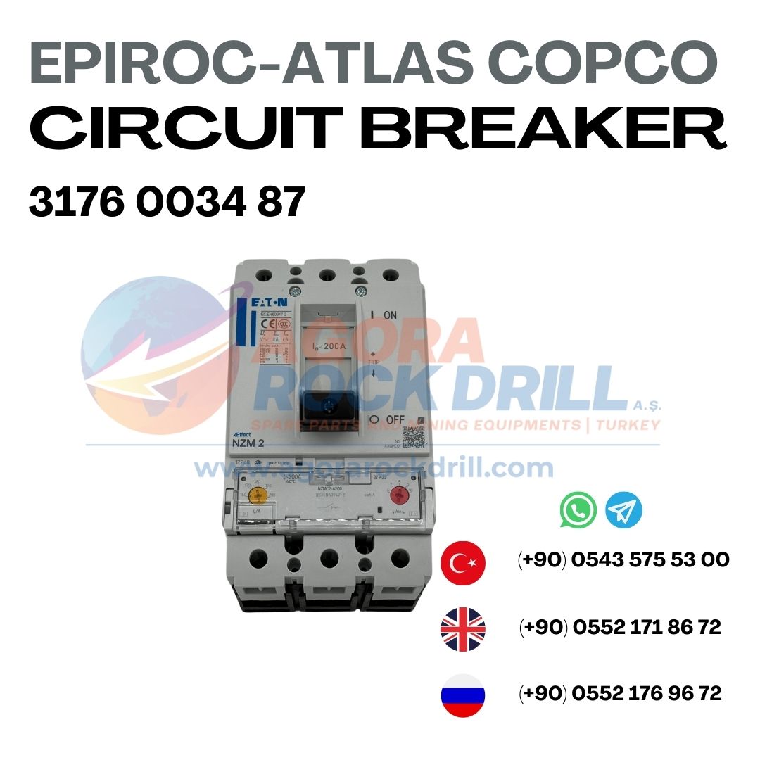 Epiroc - Atlas Copco - Circuit Breaker - 3176 0034 87 - 3176003487 - 3176-0034-87 