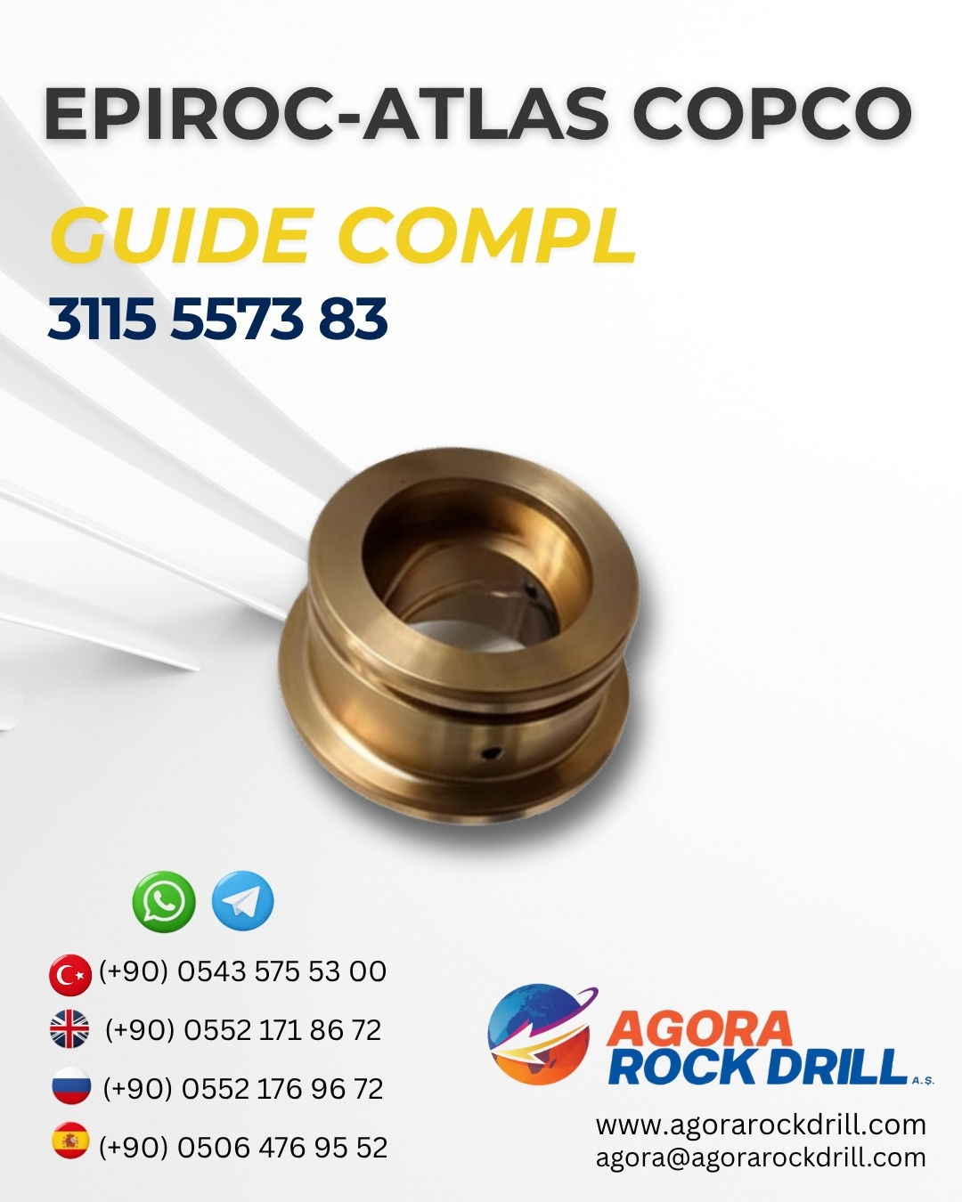 Epiroc - Atlas Copco - Guide Complete - 3115 5573 83 - 3115557383 - 3115-5573-83