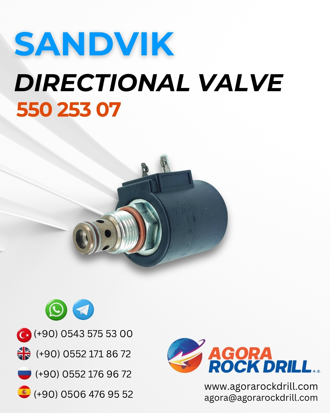 Sandvik - Directional Valve - 550 253 07 - 55025307