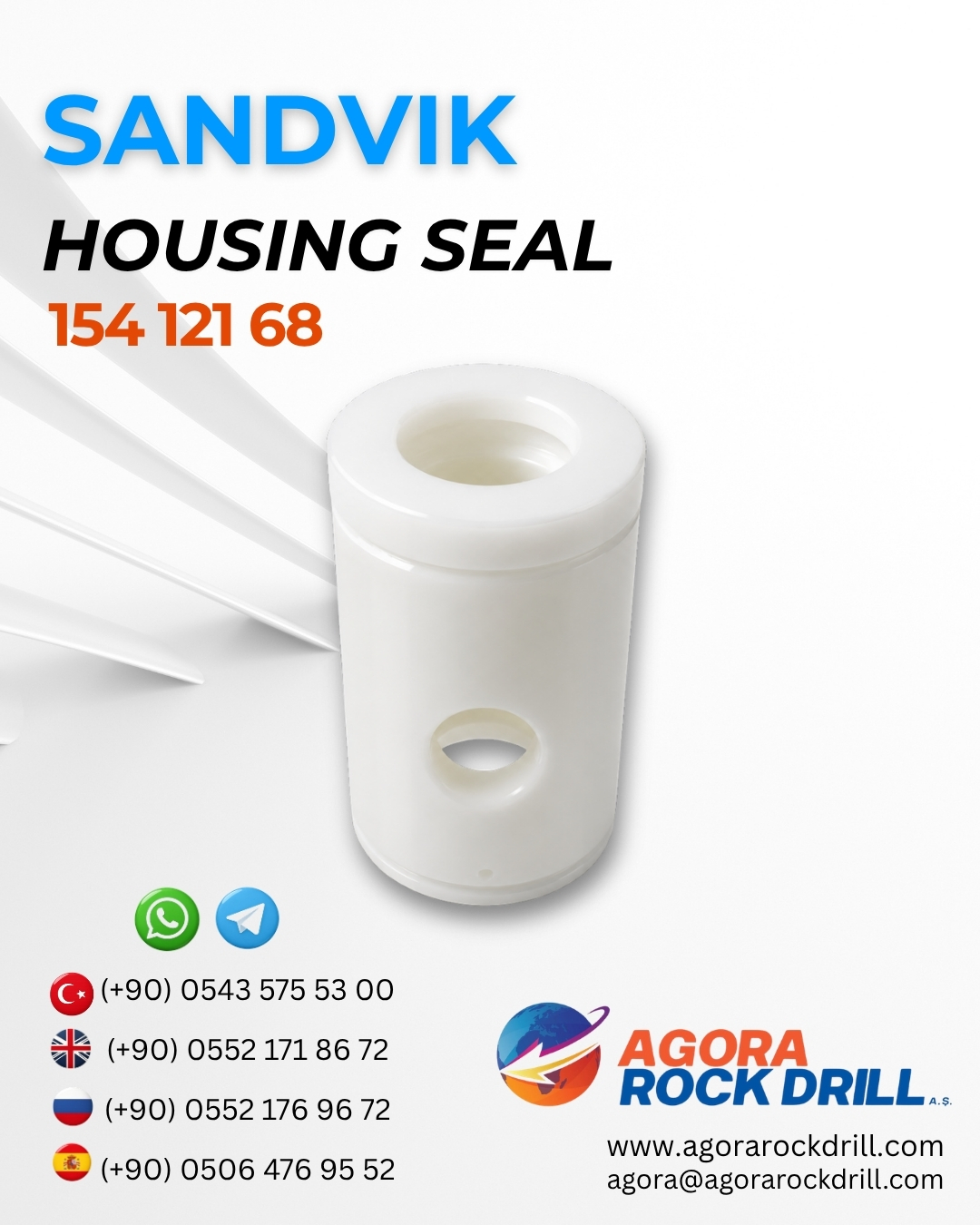 Sandvik - Housing Seal - 154 121 68 - 15412168