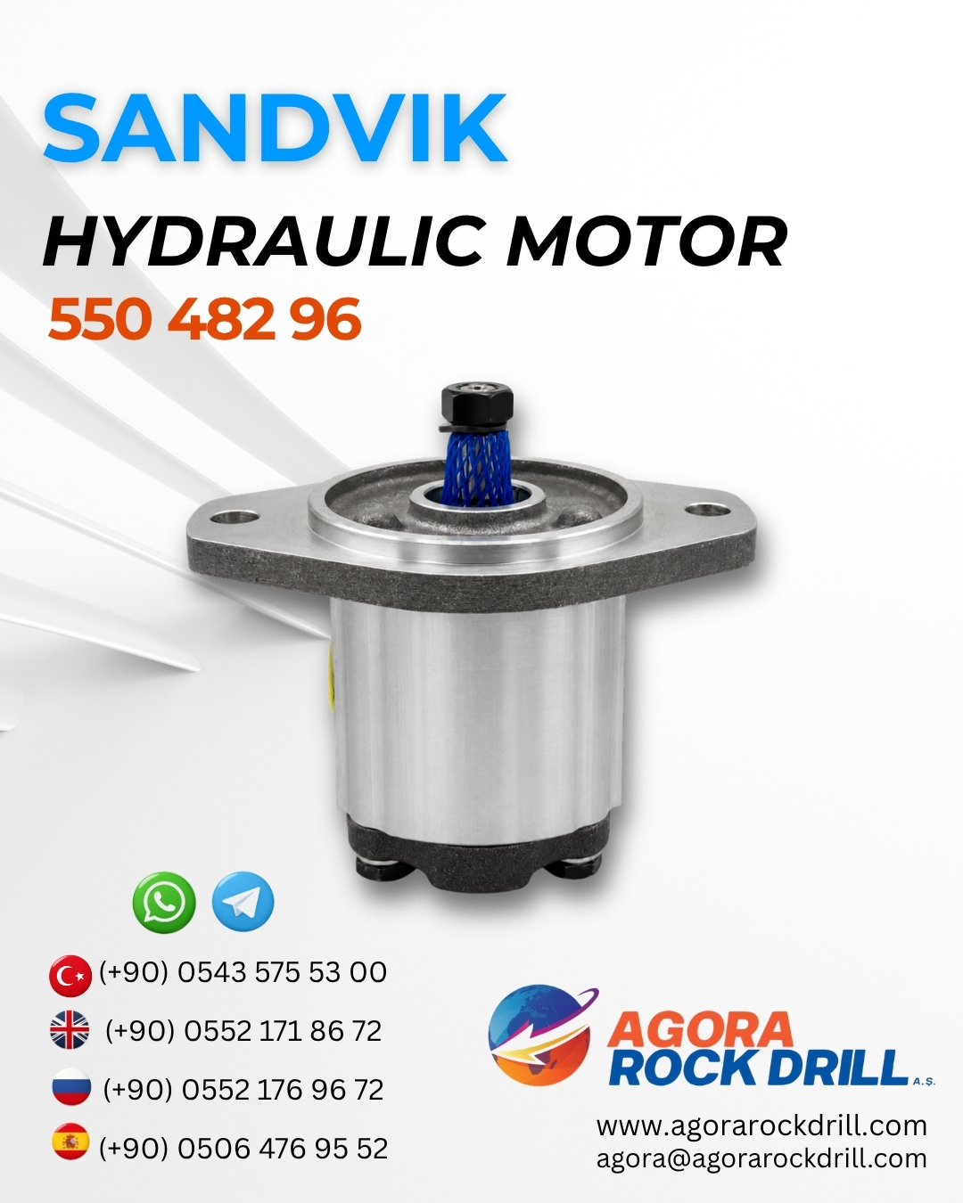 Sandvik - Hydraulıc Motor - 550 482 96 - 55048296