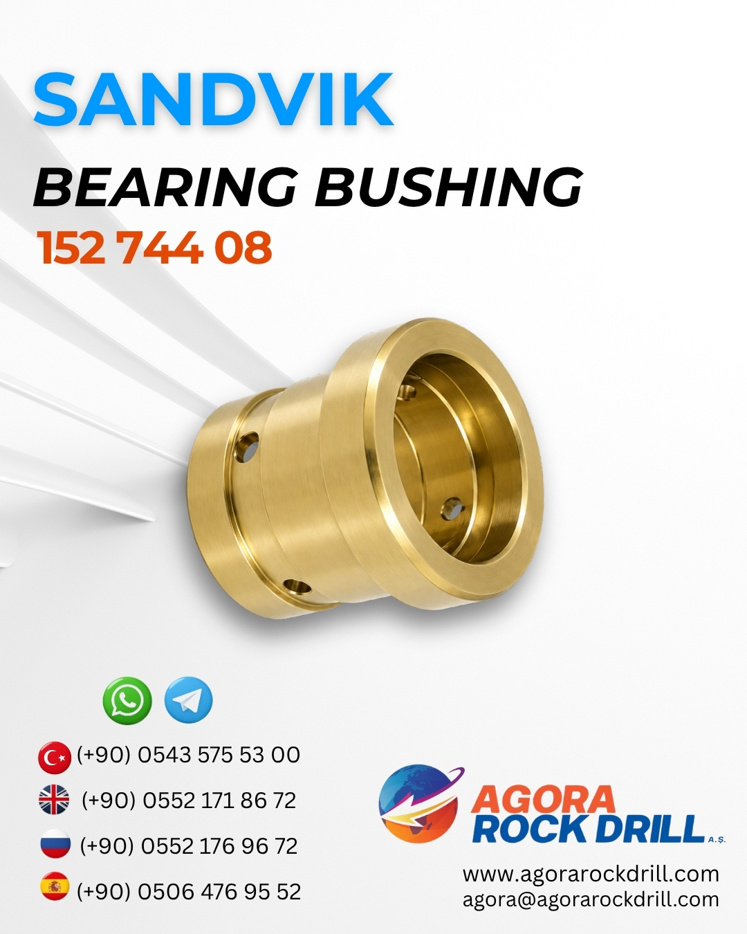 Sandvik - Bearing Bushing - 152 744 08 - 15274408