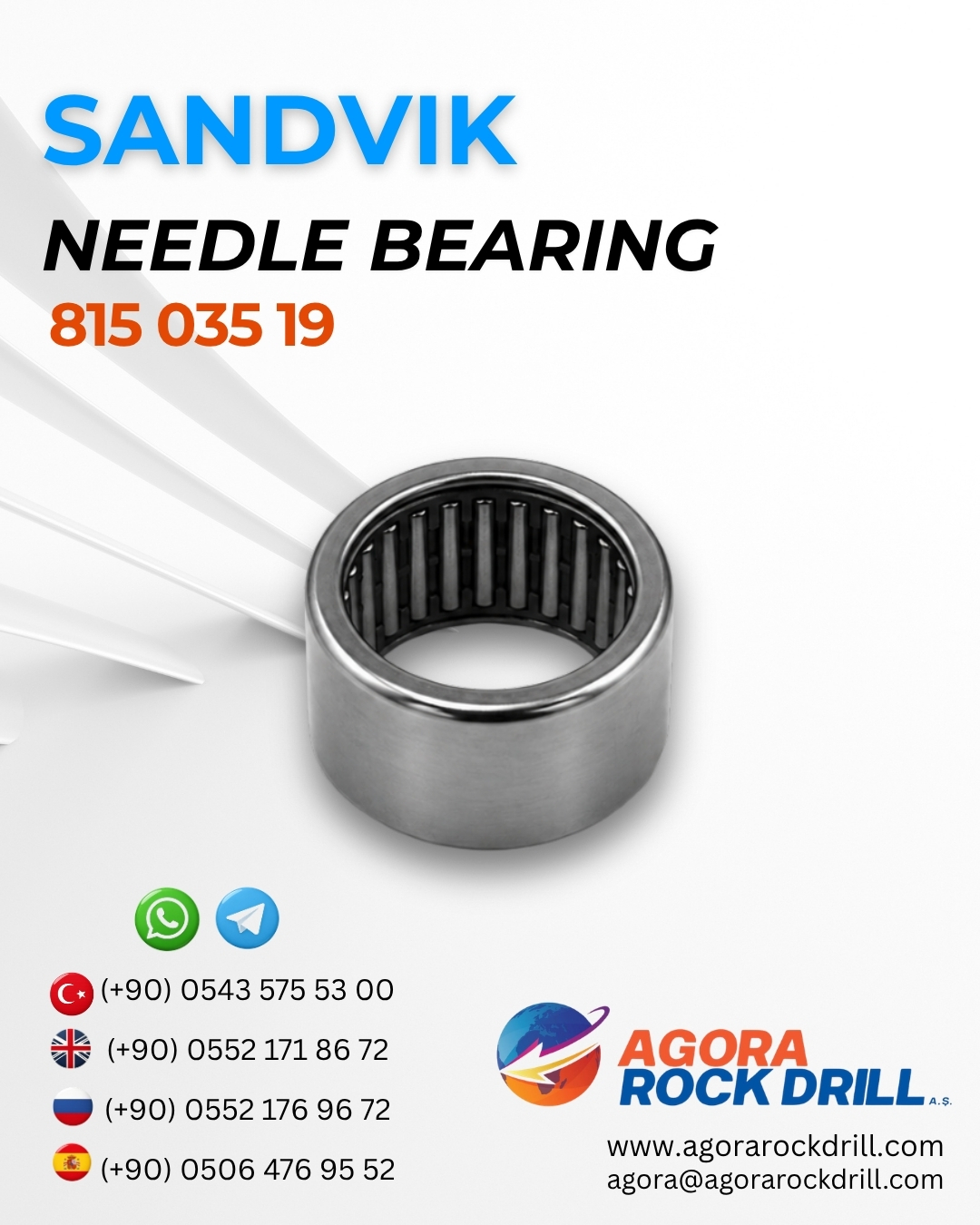Sandvik - Needle Bearing - 815 035 19 - 81503519