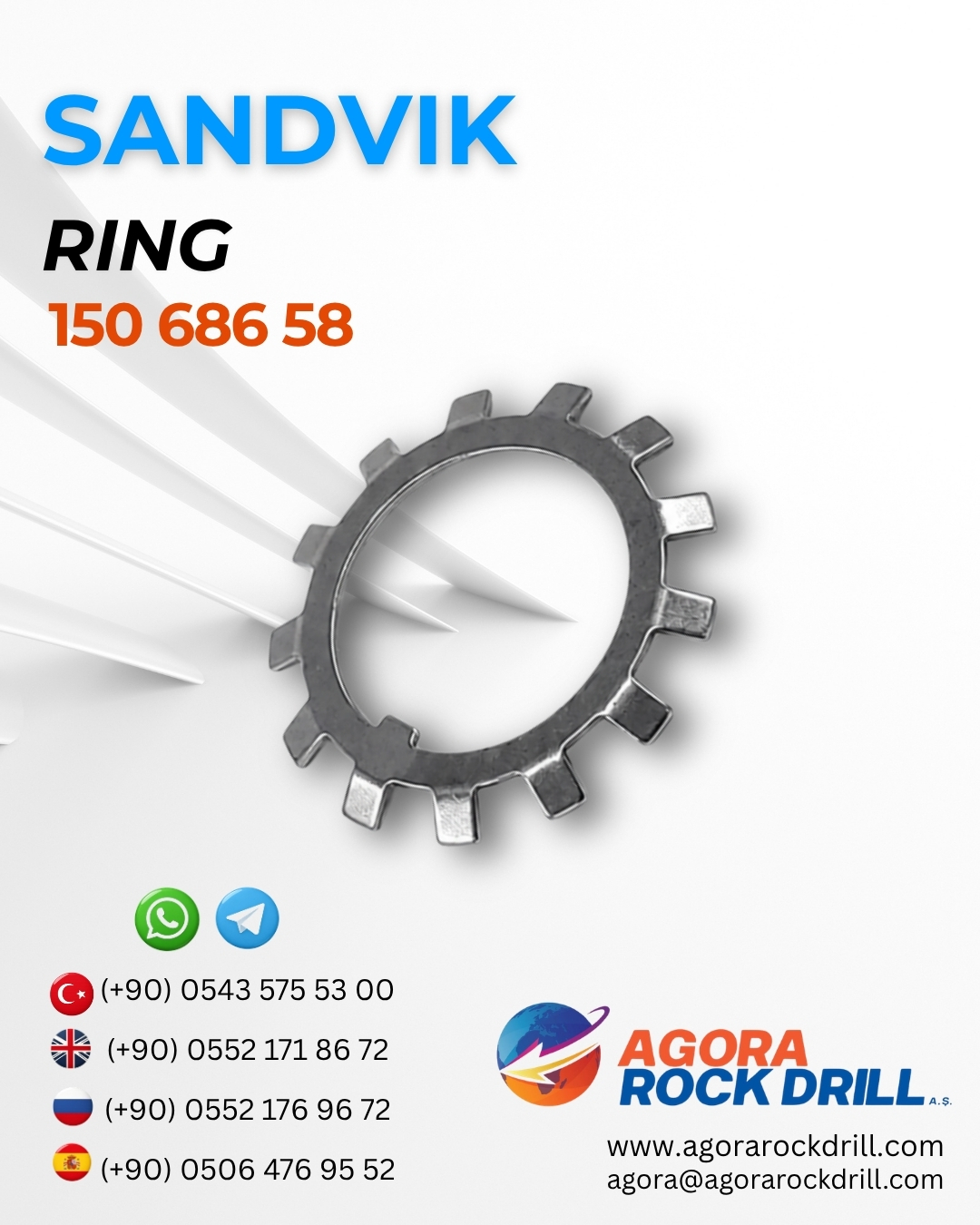 Sandvik - Ring - 150 686 58 - 15068658