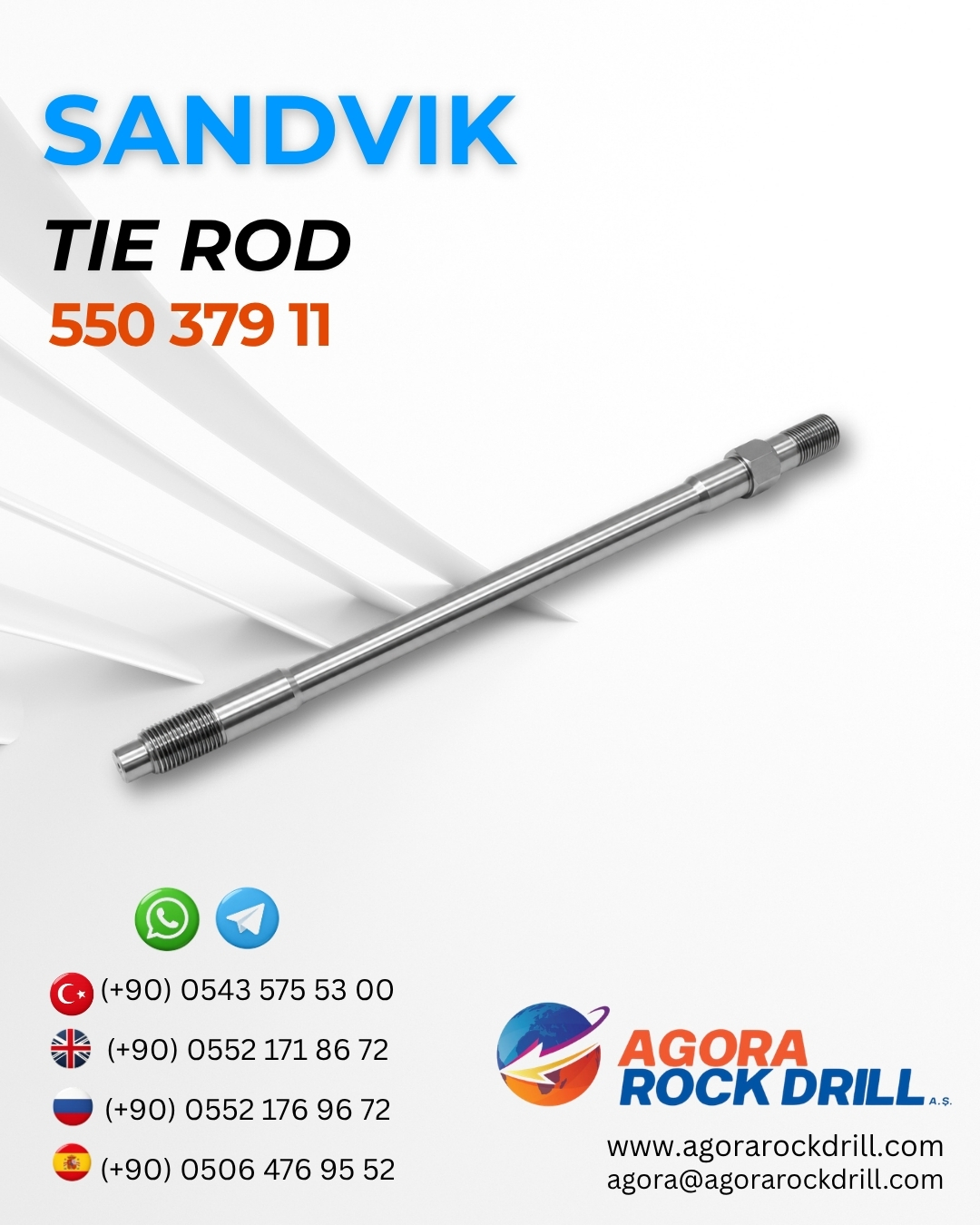 Sandvik - Tıe Rod - 550 379 11 - 55037911