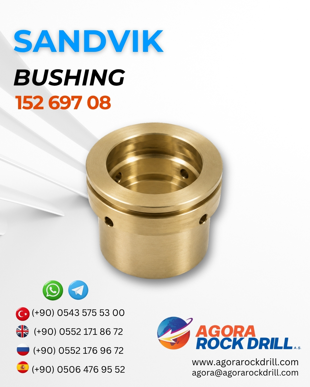 Sandvik - Bushing - 152 697 08 - 15269708