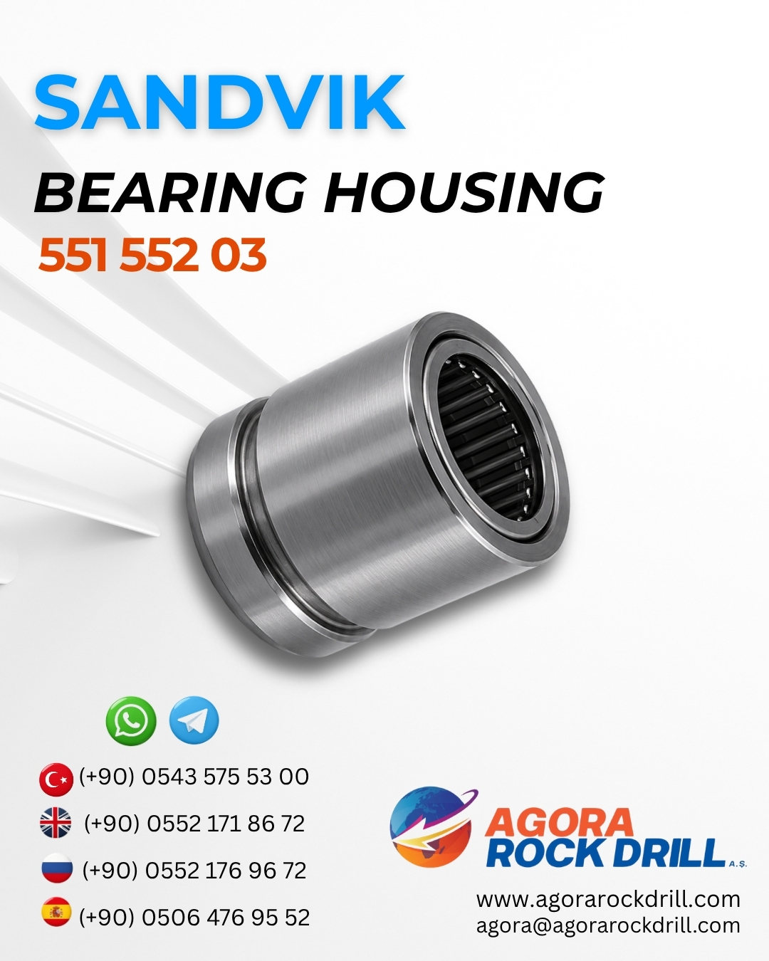 Sandvik - Bearing Housing - 551 552 03 - 55155203