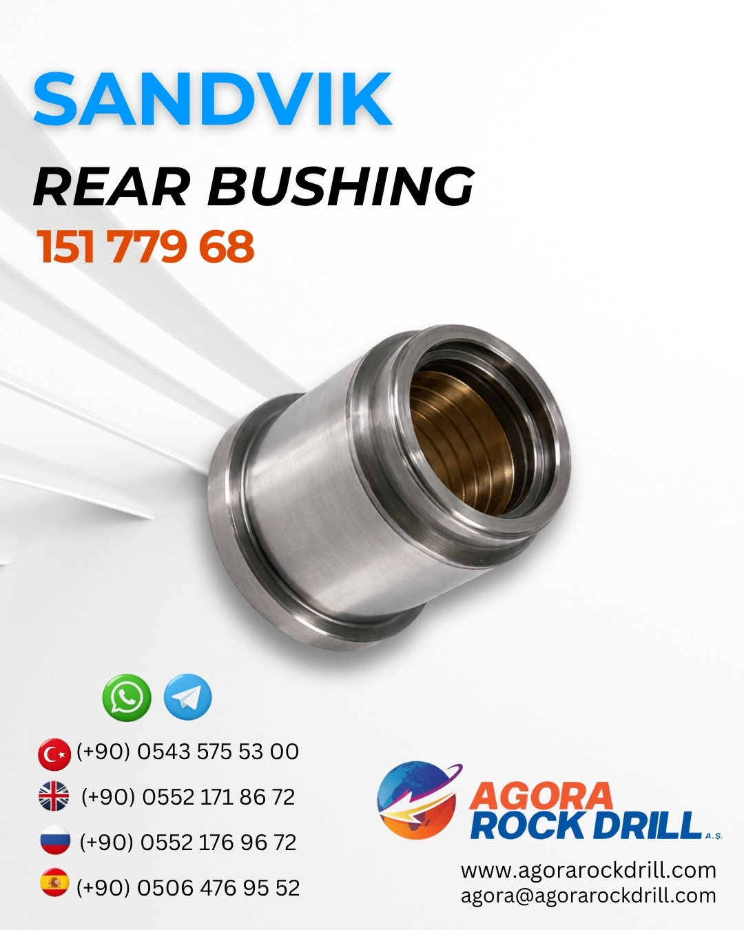 Sandvik - Rear Bushing - 151 779 68 - 15177968