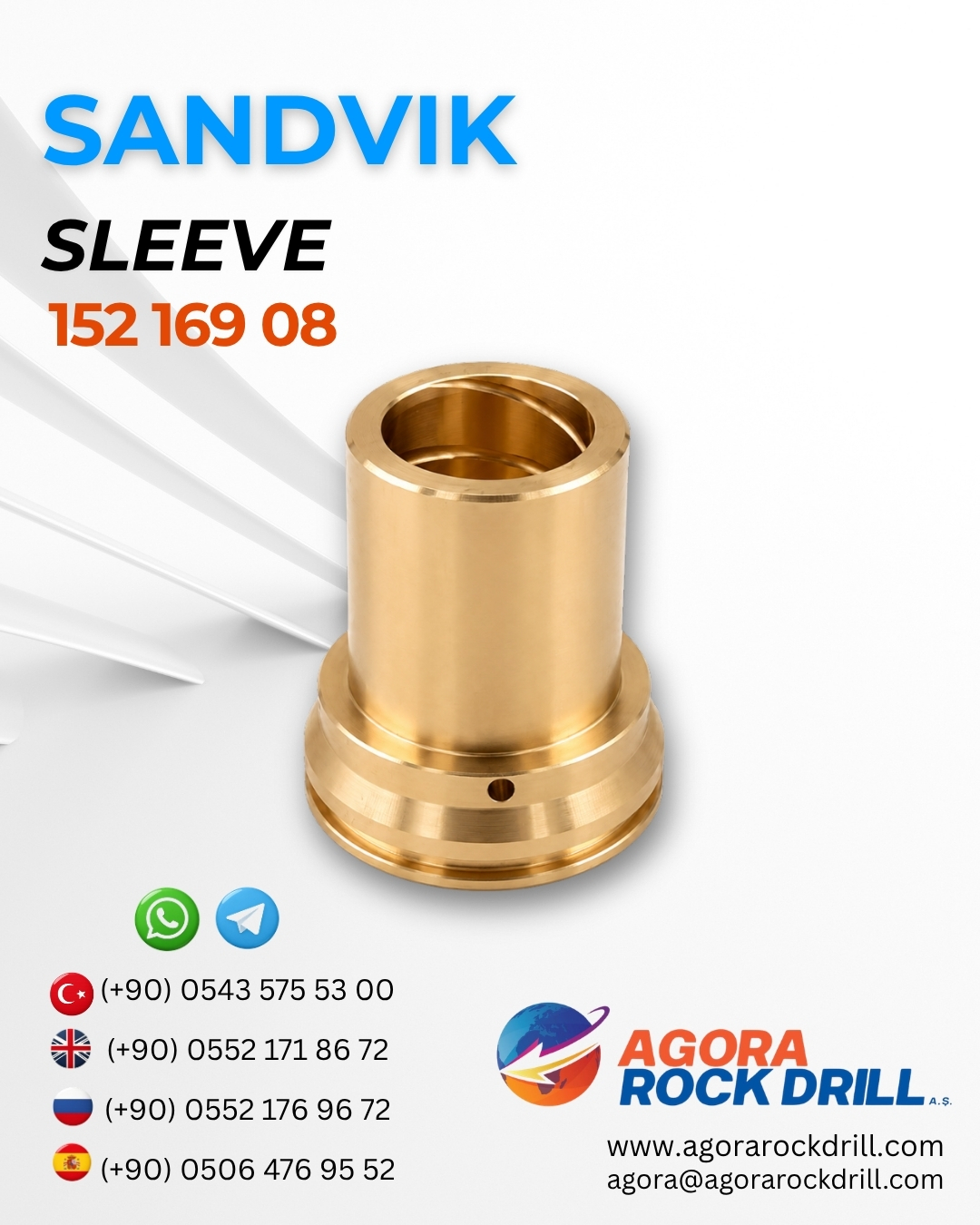 Sandvik - Sleeve - 152 169 08 - 15216908