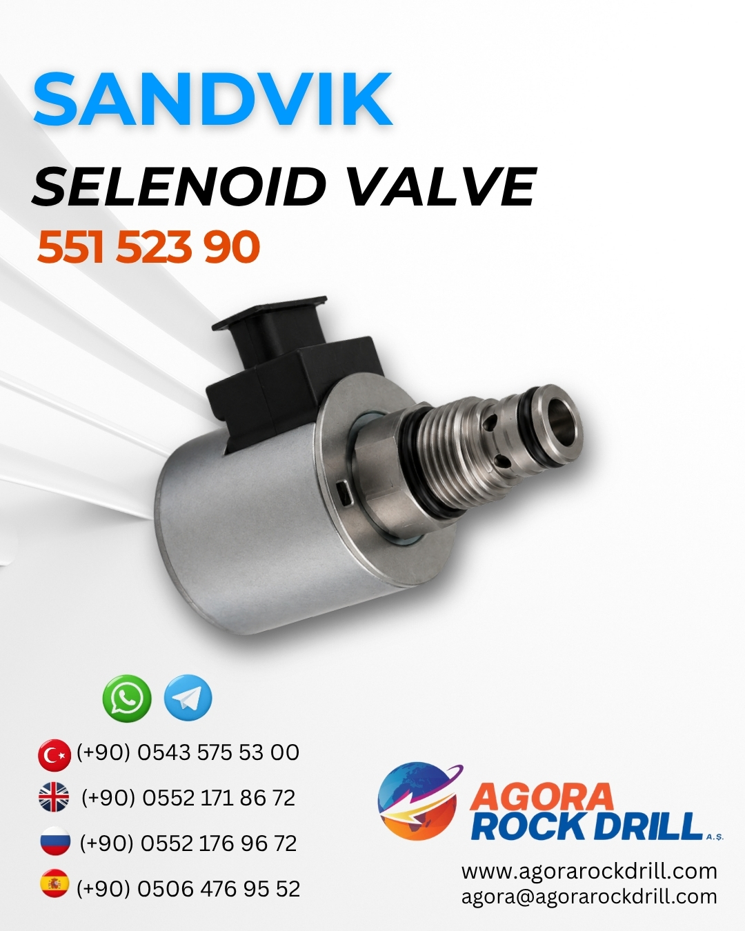 Sandvik - Selenoid Valve - 551 523 90 - 55152390