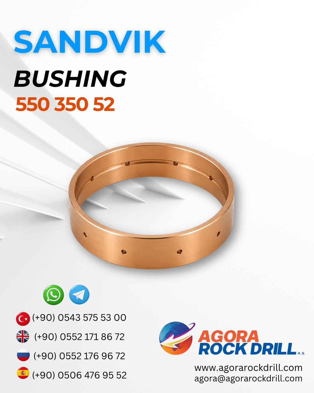 Sandvik - Bushing - 550 350 52 - 55035052