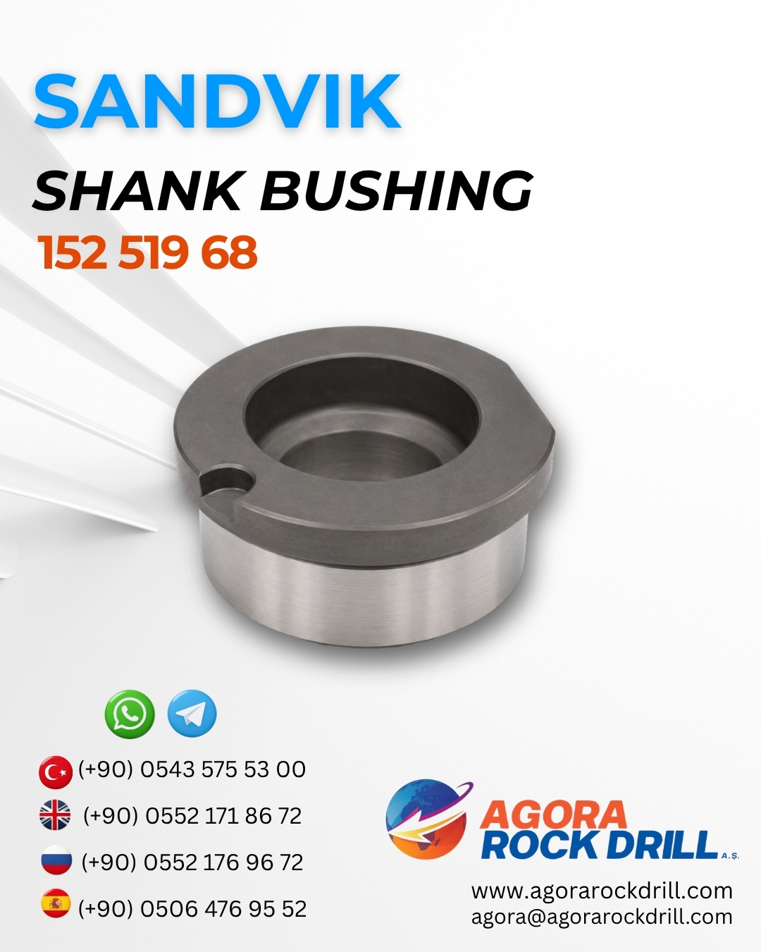 Sandvik - Shank Bushing - 152 519 68 - 15251968