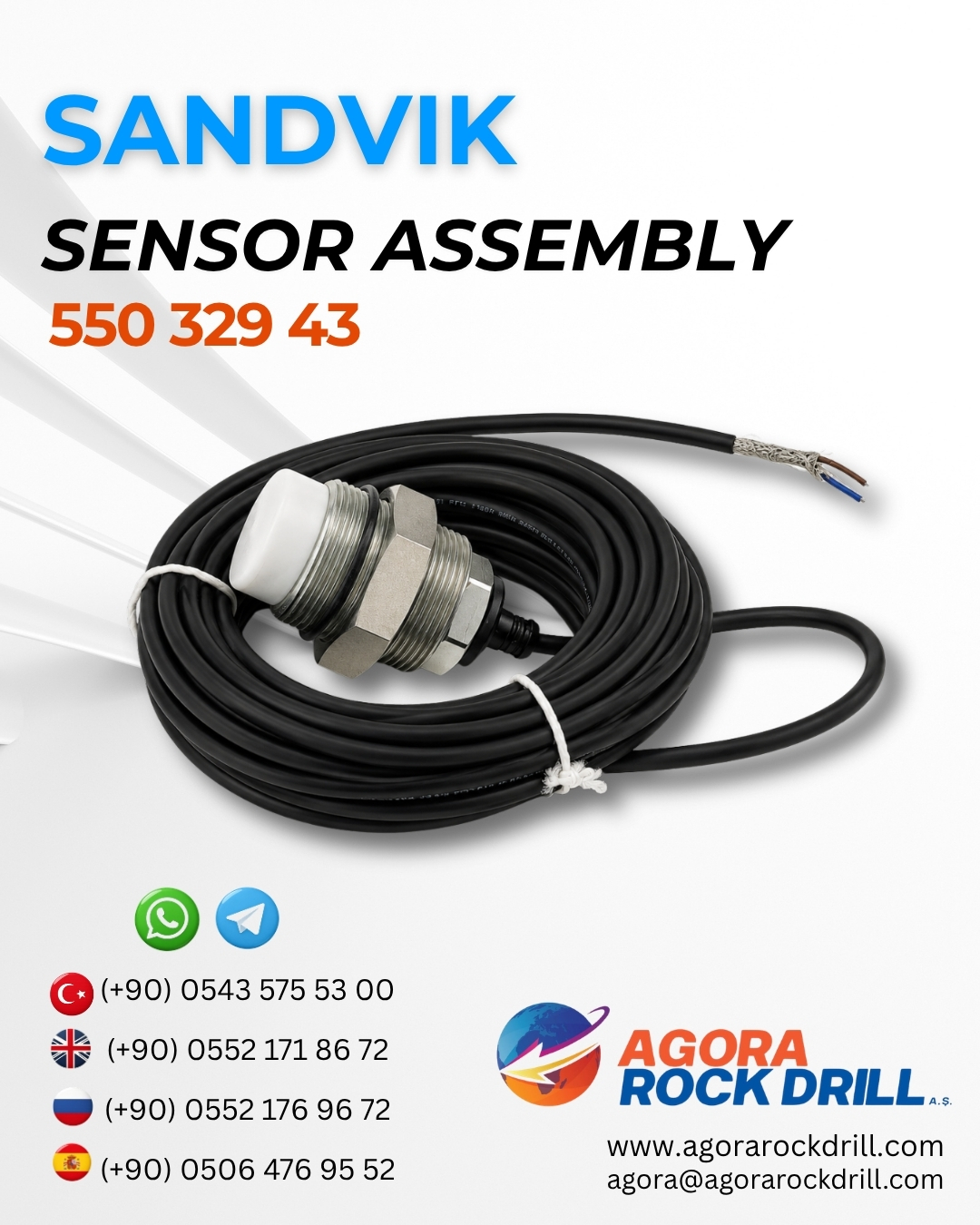 Sandvik - Sensor Assembly - 550 329 43 - 55032943