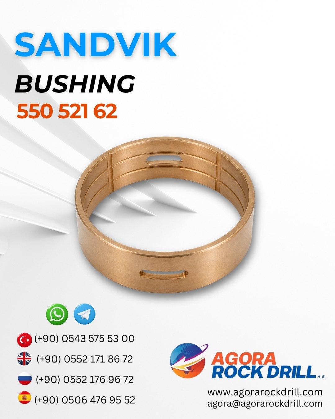 Sandvik - Bushing - 550 521 62 - 55052162