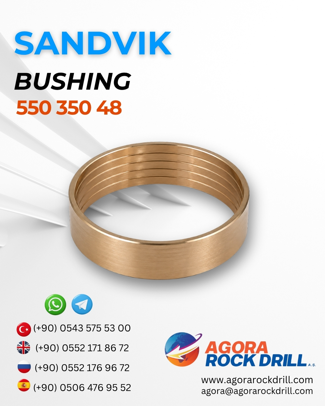 Sandvik - Bushing - 550 350 48 - 55035048