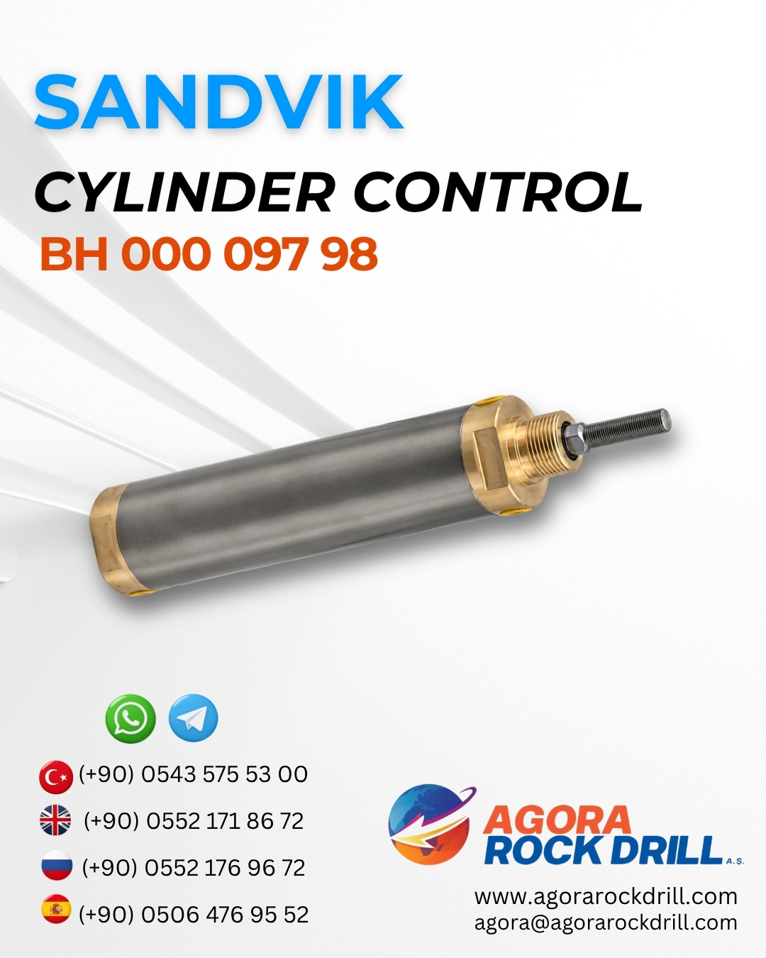 Sandvik - Cylinder Control - BH 000 097 98 - BH00009798