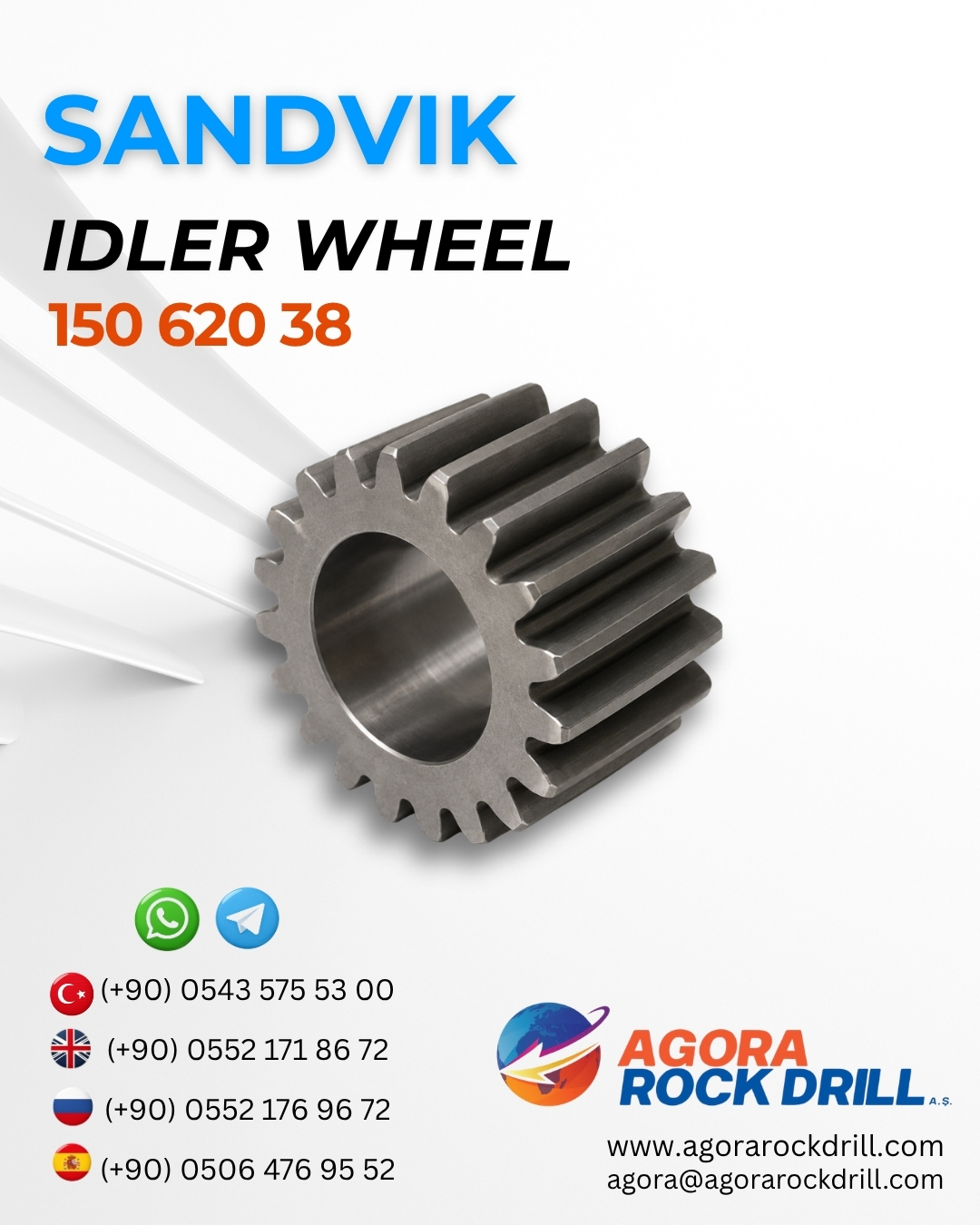 Sandvik - Idler Wheel - 150 620 38 - 15062038