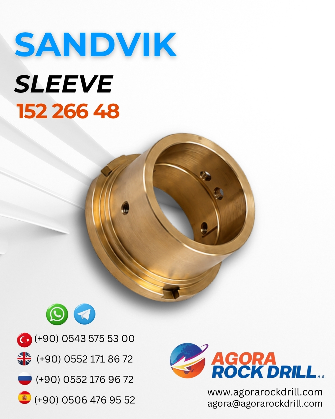 Sandvik - Sleeve - 152 266 48 - 15226648