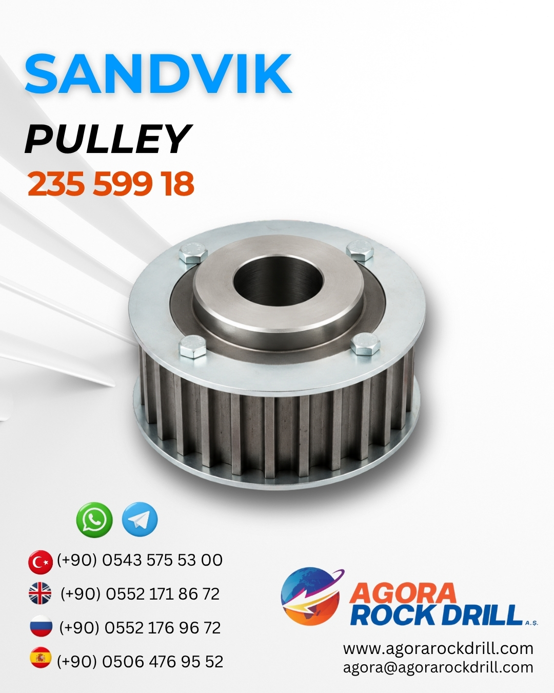 Sandvik - Pulley - 235 599 18 - 23559918