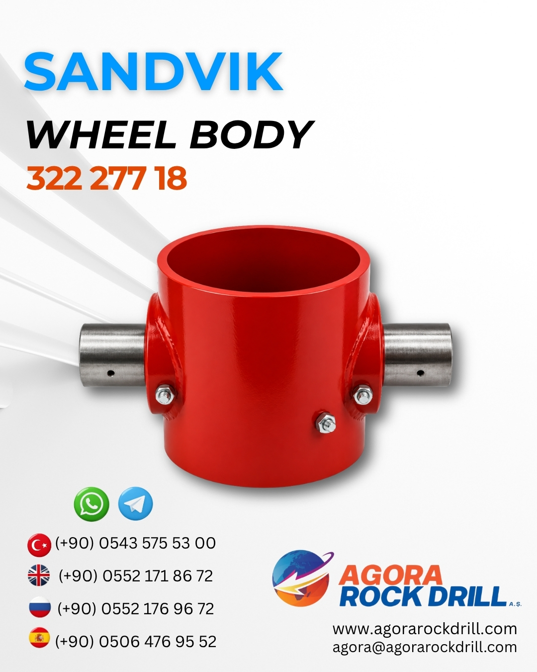 Sandvik - Wheel Body - 322 277 18 - 32227718