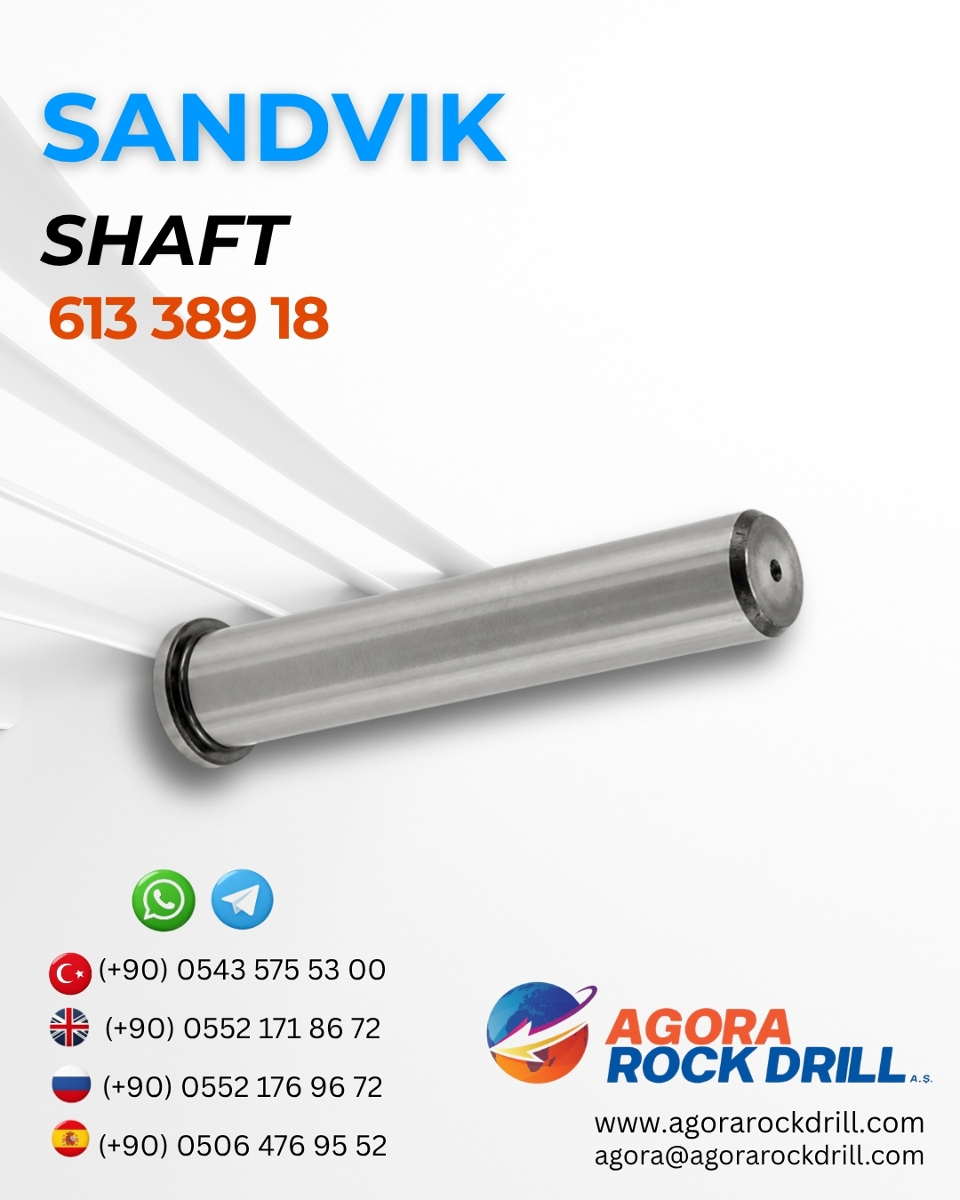 Sandvik - Shaft - 613 389 18 - 61338918